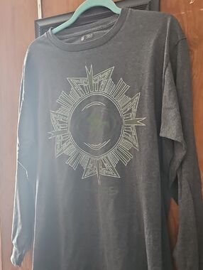 NFL Team Apparel Dark Gray Crewneck Tee with Subtle Logo